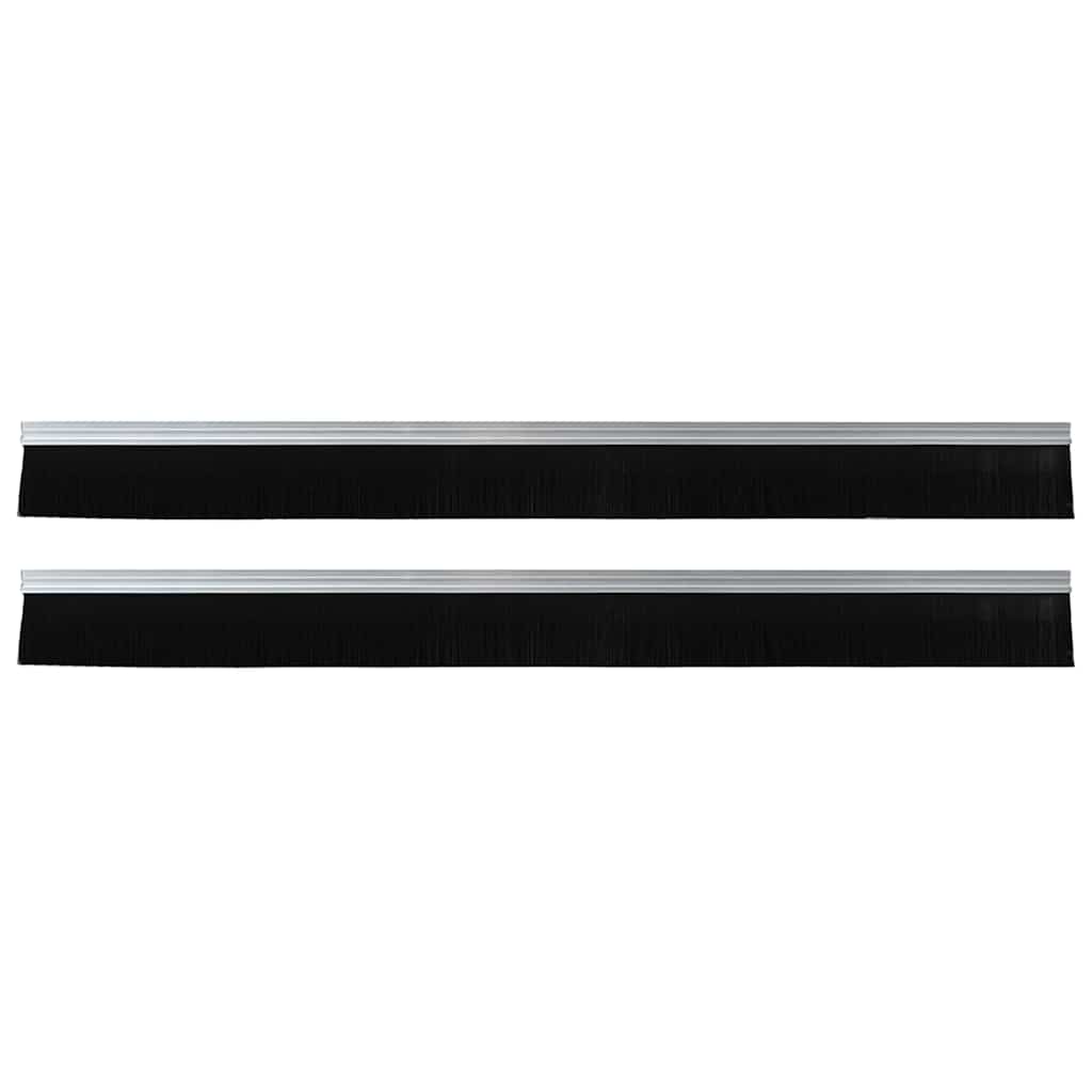 Self-adhesive Door Brush Seals 2 pcs Silver 100 cm