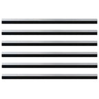 Self-adhesive Door Brush Seals 6 pcs Silver 100 cm