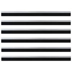 Self-adhesive Door Brush Seals 6 pcs Silver 100 cm