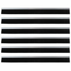 Self-adhesive Door Brush Seals 6 pcs Silver 100 cm