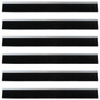 Self-adhesive Door Brush Seals 6 pcs Silver 100 cm