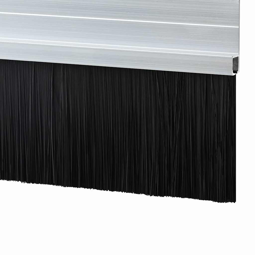 Self-adhesive Door Brush Seals 12 pcs Silver 100 cm