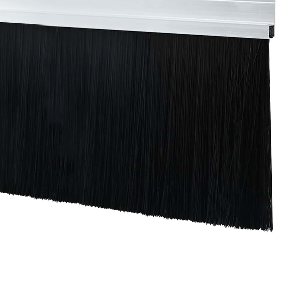 Self-adhesive Door Brush Seals 12 pcs Silver 100 cm