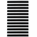 Self-adhesive Door Brush Seals 12 pcs Silver 100 cm