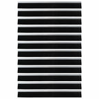 Self-adhesive Door Brush Seals 12 pcs Silver 100 cm