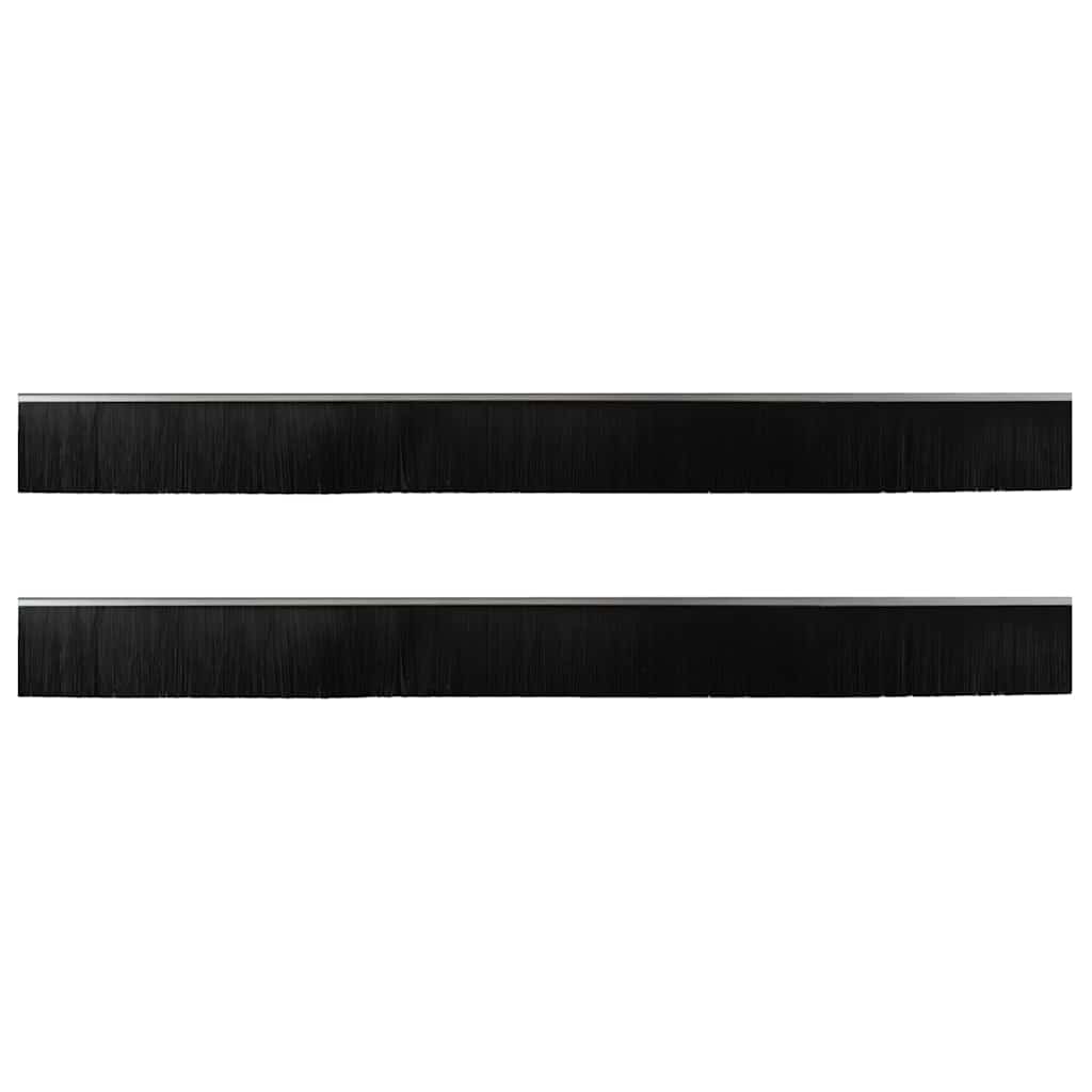 Self-adhesive Door Brush Seals 2 pcs Silver 100 cm