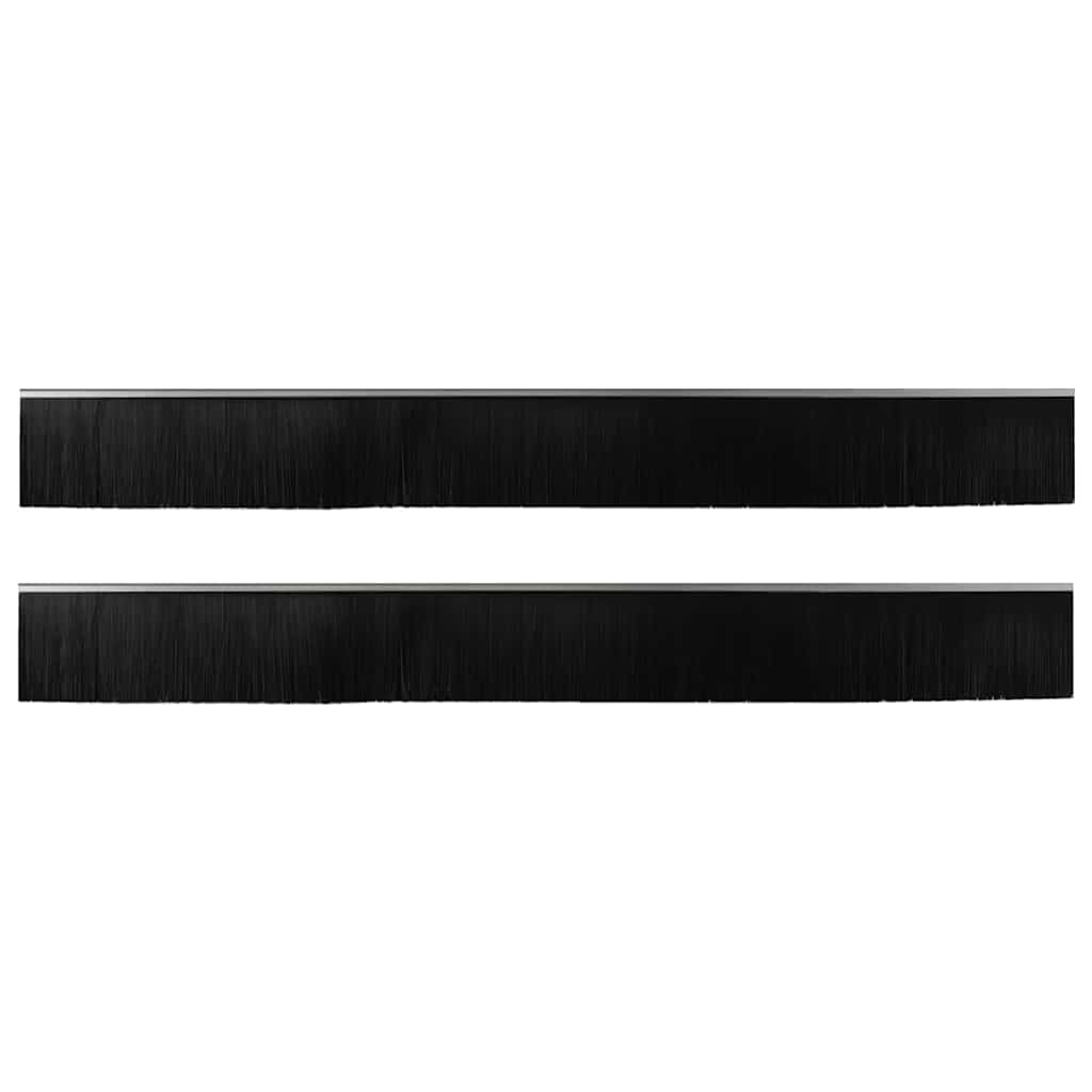 Self-adhesive Door Brush Seals 2 pcs Silver 100 cm