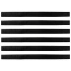 Self-adhesive Door Brush Seals 6 pcs Silver 100 cm