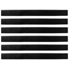 Self-adhesive Door Brush Seals 6 pcs Silver 100 cm