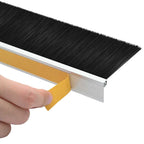 Self-adhesive Door Brush Seals 6 pcs Silver 100 cm