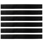 Self-adhesive Door Brush Seals 6 pcs Silver 100 cm