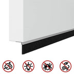 Self-adhesive Door Brush Seals 12 pcs Silver 100 cm