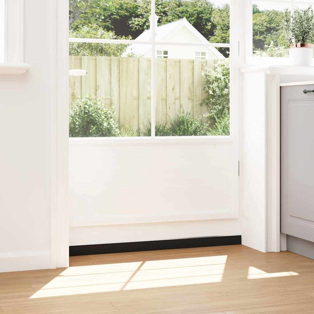 Self-adhesive Door Brush Seals 12 pcs Silver 100 cm