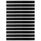 Self-adhesive Door Brush Seals 12 pcs Silver 100 cm