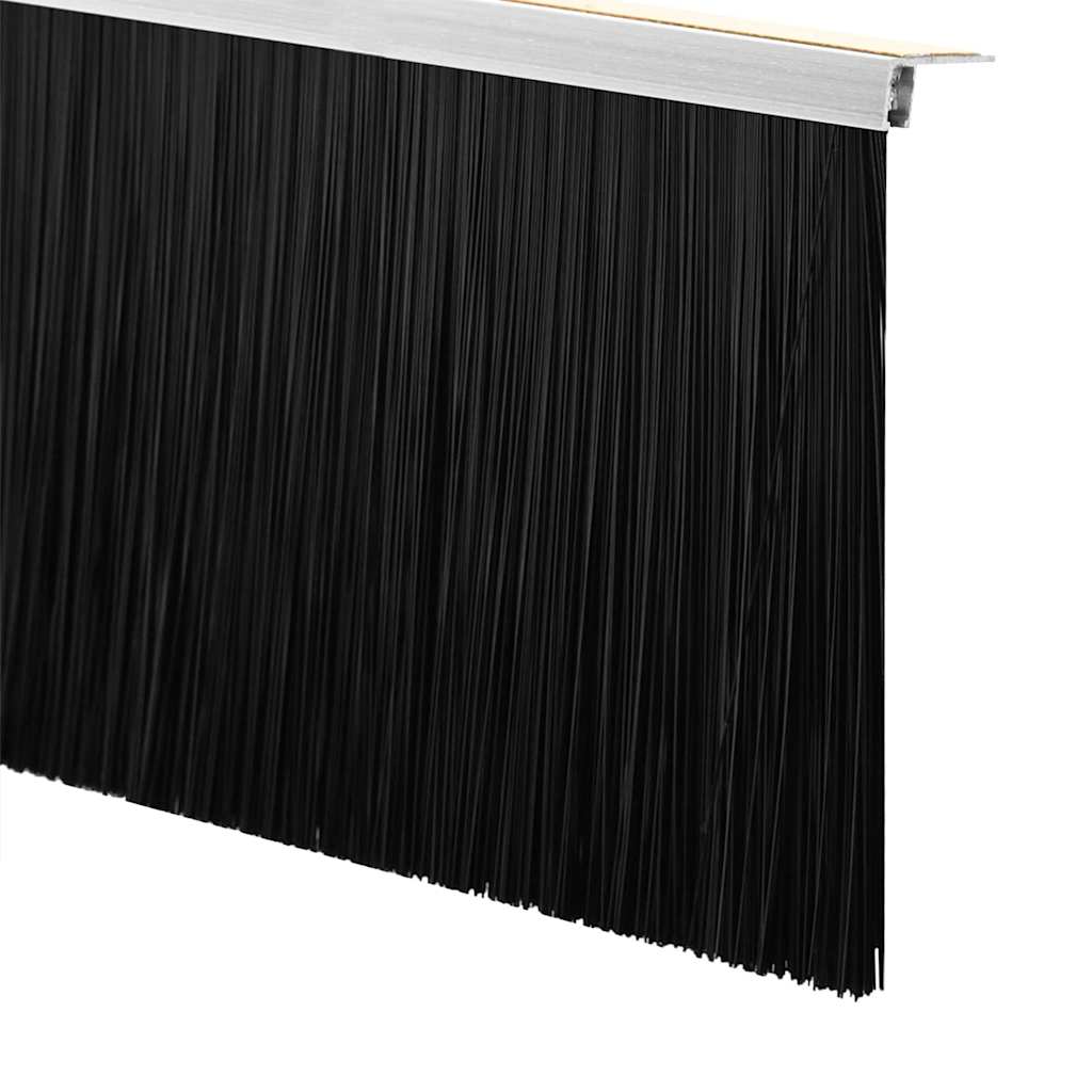 Self-adhesive Door Brush Seals 12 pcs Silver 100 cm