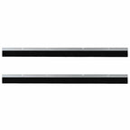 Screw-on Door Brush Seals 2 pcs Silver 100 cm Aluminium Alloy