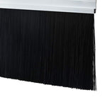 Screw-on Door Brush Seals 2 pcs Silver 100 cm Aluminium Alloy