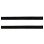 Screw-on Door Brush Seals 2 pcs Silver 100 cm Aluminium Alloy