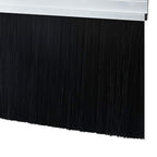 Screw-on Door Brush Seals 12 pcs Silver 100 cm Aluminium Alloy