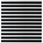 Screw-on Door Brush Seals 12 pcs Silver 100 cm Aluminium Alloy