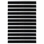 Screw-on Door Brush Seals 12 pcs Silver 100 cm Aluminium Alloy