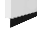 Screw-on Door Brush Seals 2 pcs Silver 100 cm Aluminium Alloy