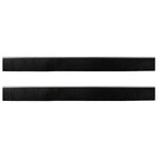 Screw-on Door Brush Seals 2 pcs Silver 100 cm Aluminium Alloy