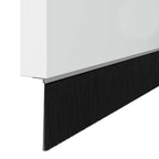 Screw-on Door Brush Seals 2 pcs Silver 100 cm Aluminium Alloy