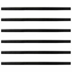 Screw-on Door Brush Seals 6 pcs Silver 100 cm Aluminium Alloy