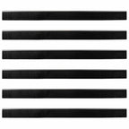 Screw-on Door Brush Seals 6 pcs Silver 100 cm Aluminium Alloy