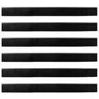 Screw-on Door Brush Seals 6 pcs Silver 100 cm Aluminium Alloy