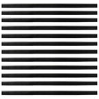 Screw-on Door Brush Seals 12 pcs Silver 100 cm Aluminium Alloy