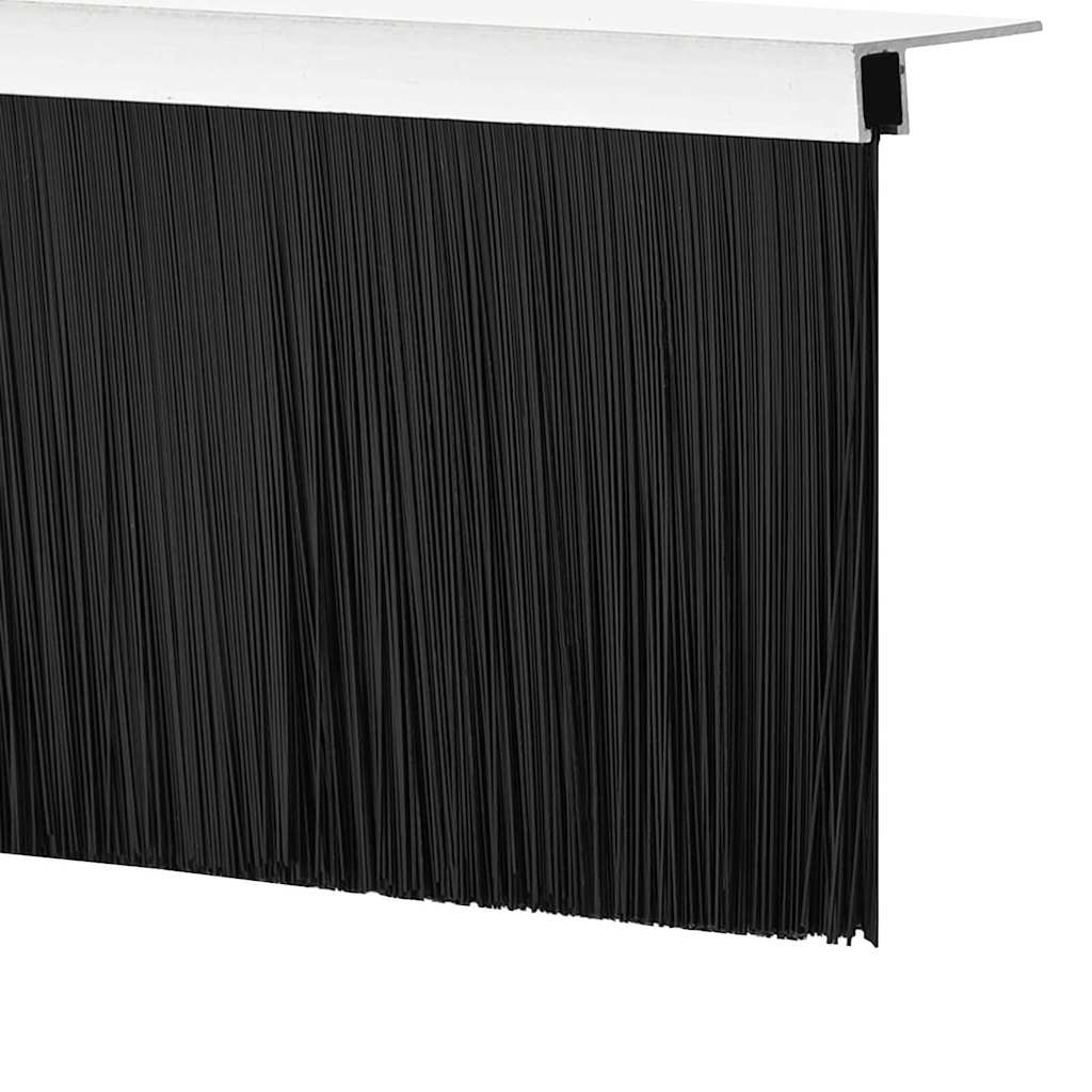 Screw-on Door Brush Seals 12 pcs Silver 100 cm Aluminium Alloy