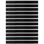 Screw-on Door Brush Seals 12 pcs Silver 100 cm Aluminium Alloy