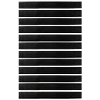 Screw-on Door Brush Seals 12 pcs Silver 100 cm Aluminium Alloy