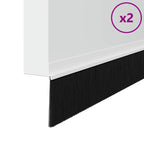 Self-adhesive Door Brush Seals 2 pcs White 100 cm