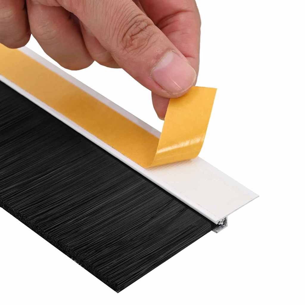 Self-adhesive Door Brush Seals 6 pcs White 100 cm