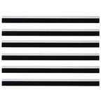 Self-adhesive Door Brush Seals 6 pcs White 100 cm