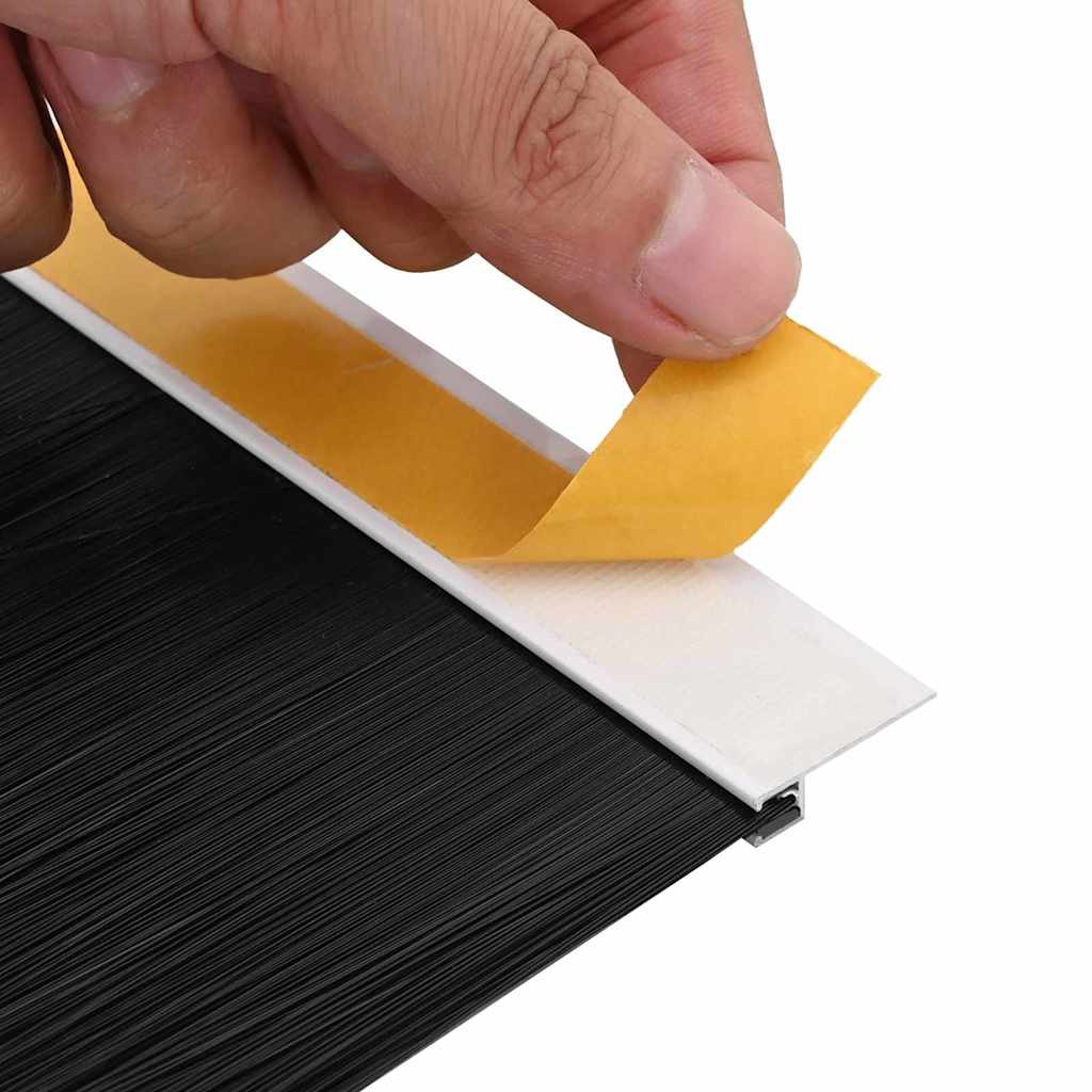 Self-adhesive Door Brush Seals 6 pcs White 100 cm