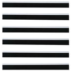 Self-adhesive Door Brush Seals 6 pcs White 100 cm