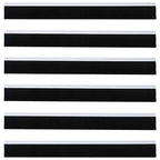 Self-adhesive Door Brush Seals 6 pcs White 100 cm