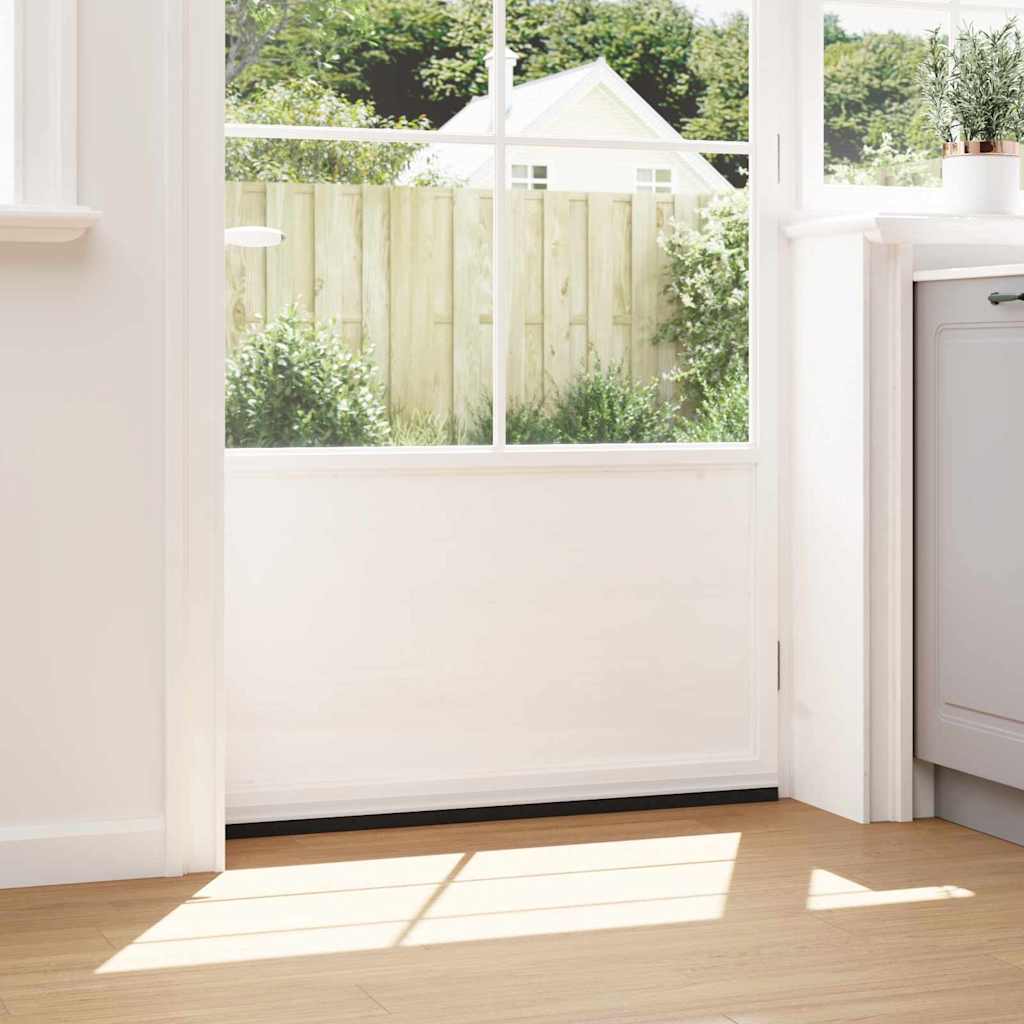 Self-adhesive Door Brush Seals 12 pcs White 100 cm