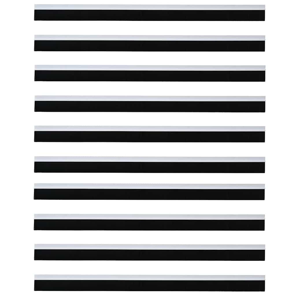 Self-adhesive Door Brush Seals 12 pcs White 100 cm