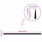 Self-adhesive Door Brush Seals 2 pcs White 100 cm