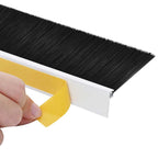 Self-adhesive Door Brush Seals 2 pcs White 100 cm
