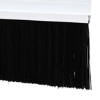 Screw-on Door Brush Seals 2 pcs White 100 cm Aluminium Alloy