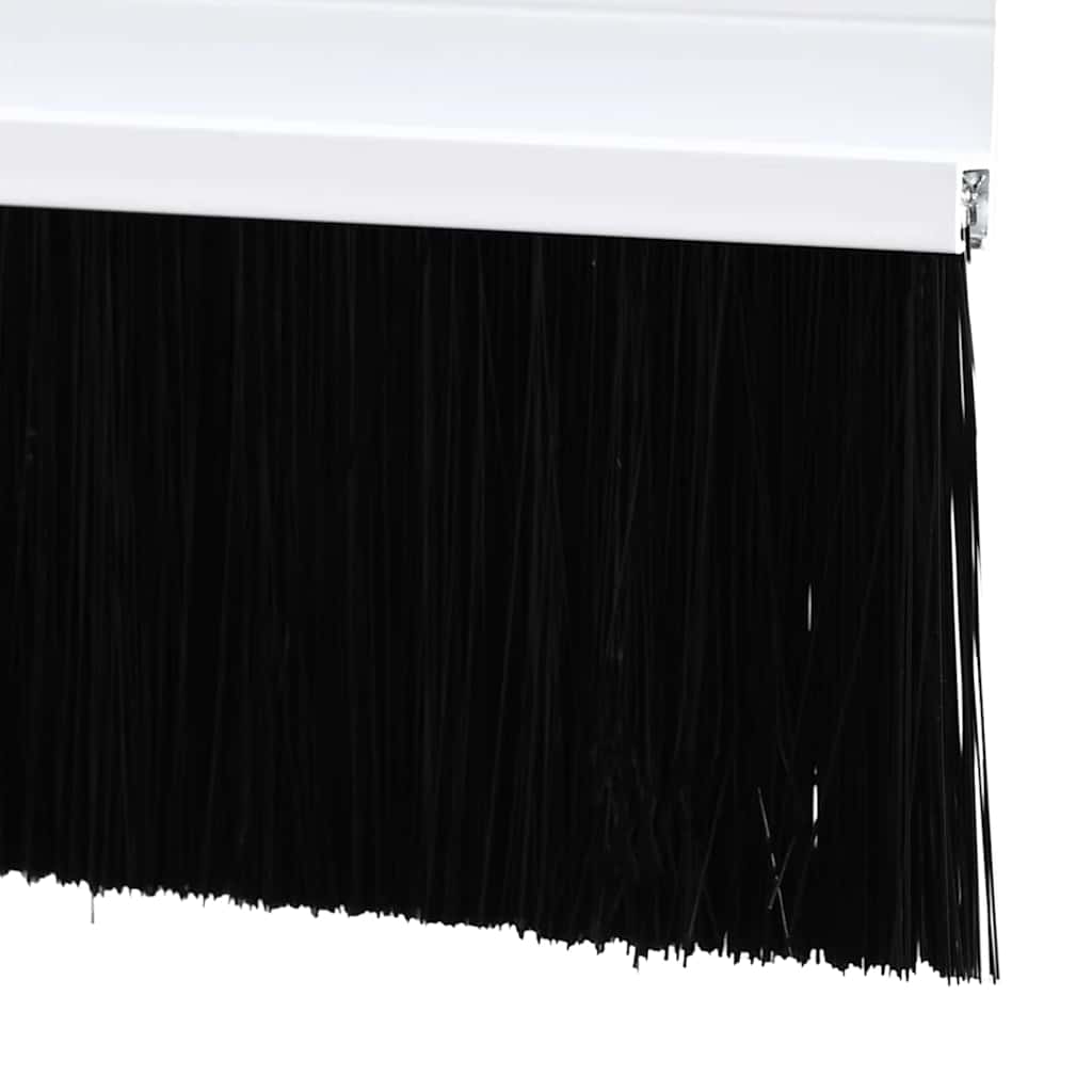 Screw-on Door Brush Seals 2 pcs White 100 cm Aluminium Alloy
