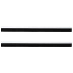 Screw-on Door Brush Seals 2 pcs White 100 cm Aluminium Alloy