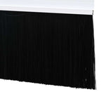 Screw-on Door Brush Seals 2 pcs White 100 cm Aluminium Alloy