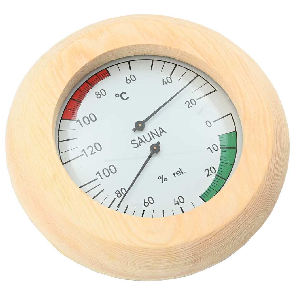 Sauna Accessory Set 4 pcs Brown Solid Pine Wood and Hemp